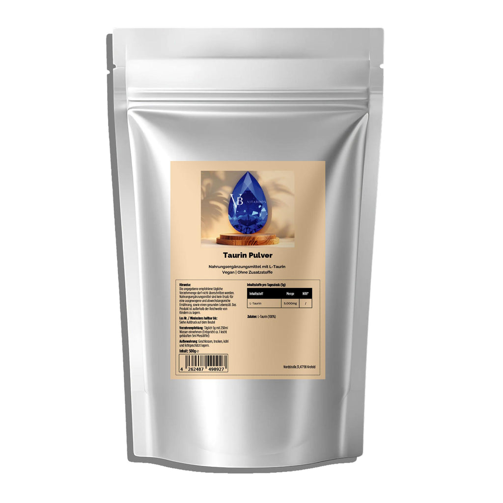 Taurin Pulver - 500g Doypack