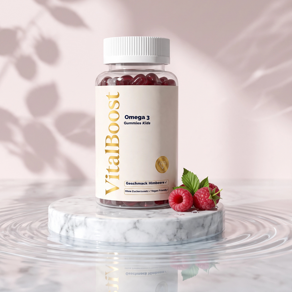 Omega 3 Gummies Kids - Himbeere - 60 vegane Gummies
