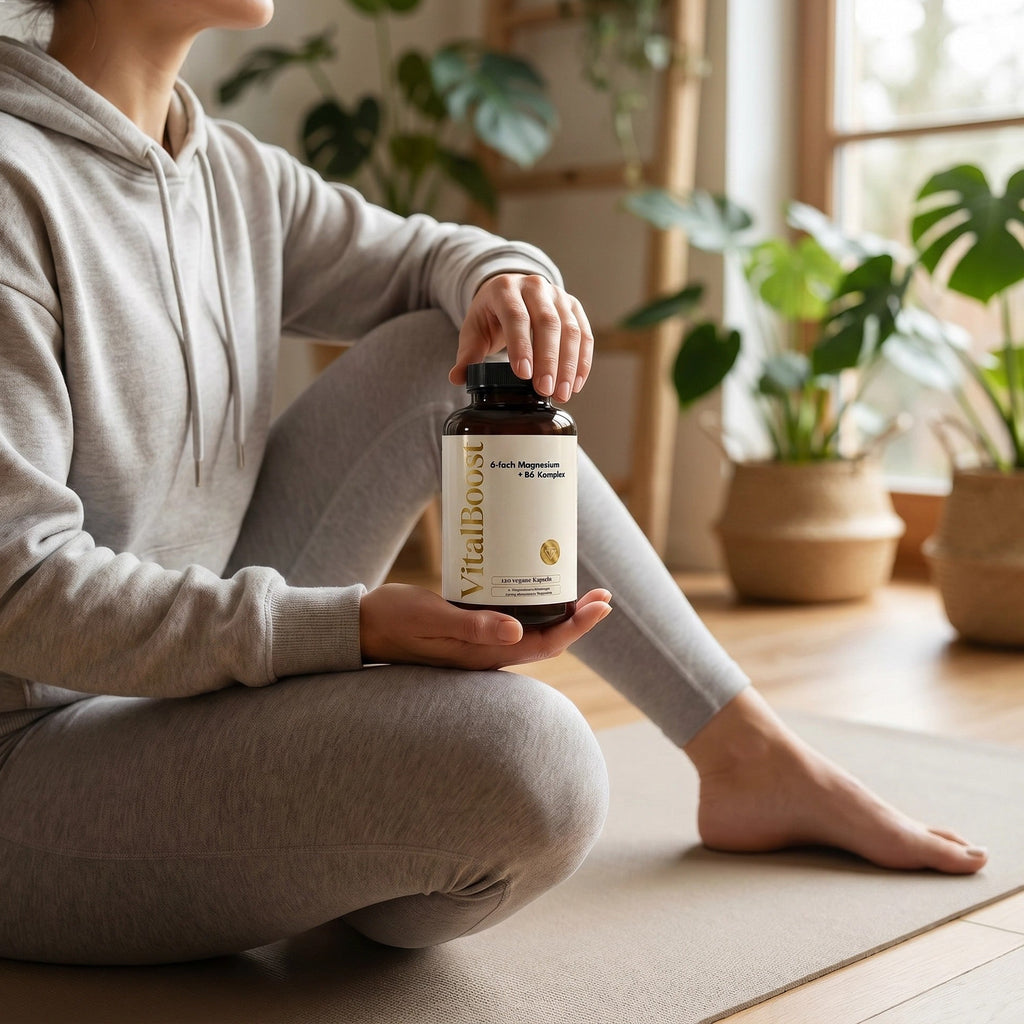 Magnesium 6x Komplex + B6 - 120 vegane Kapseln