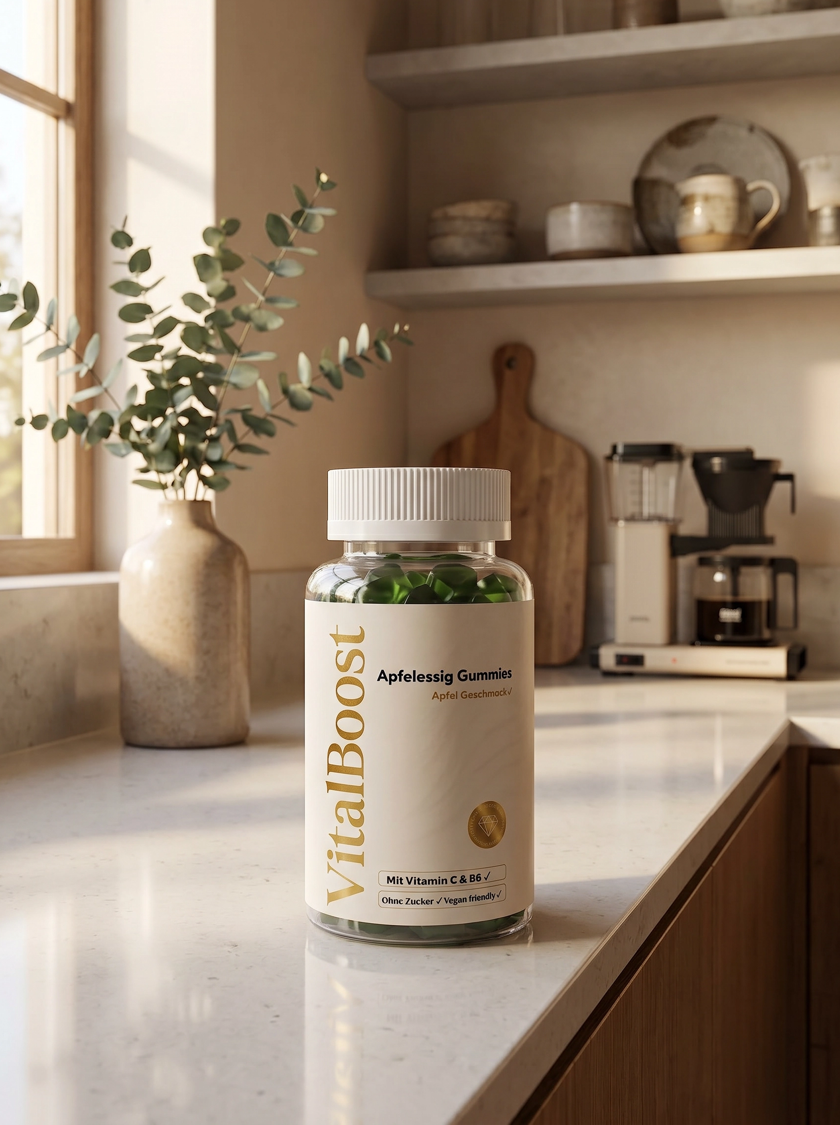 Apfelessig + C + B6 + Chrom Gummies - 60 Stk
