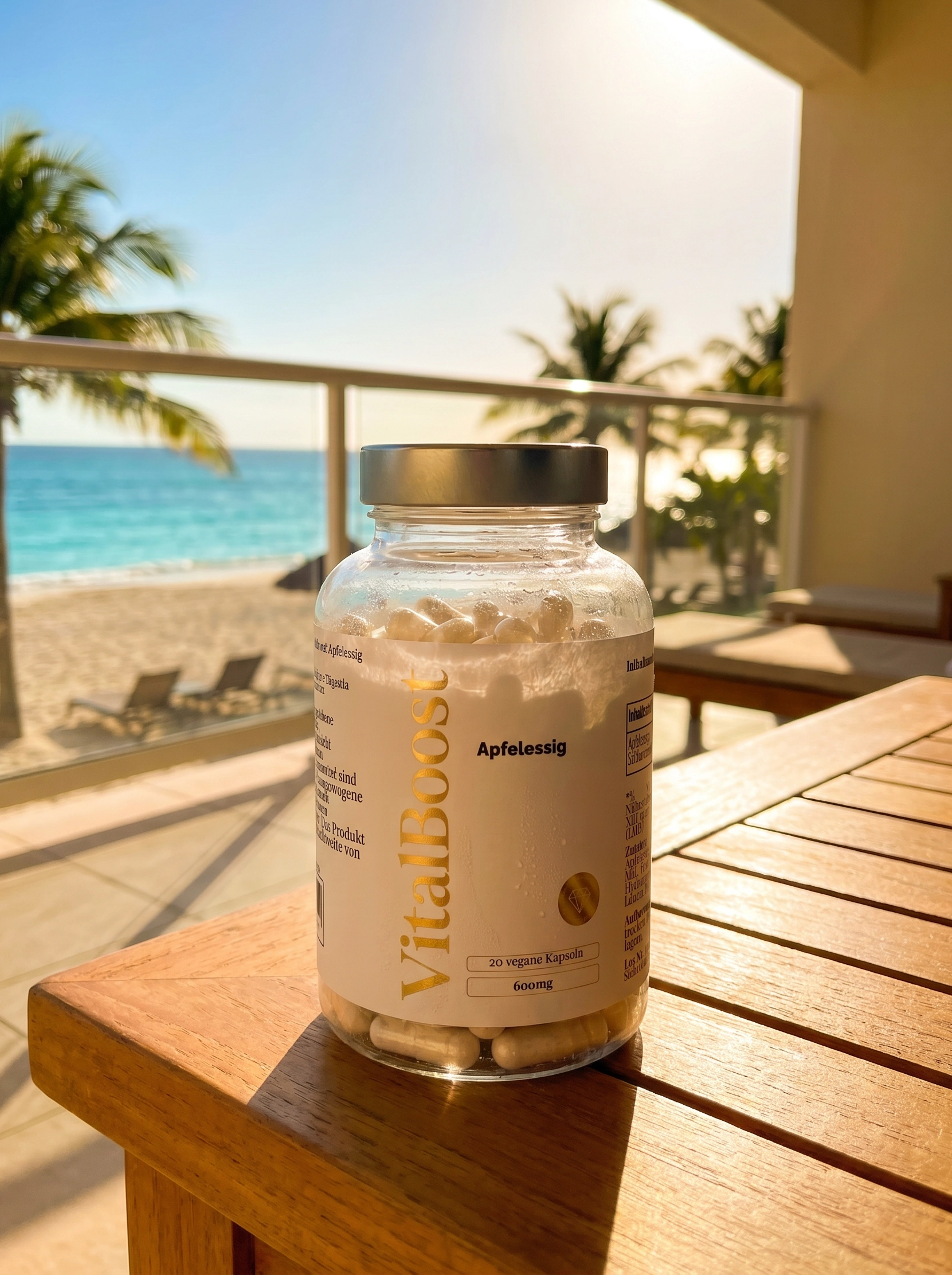 Apfelessig Extrakt Kapseln (600mg je Kapsel) - 120 vegane Kapseln