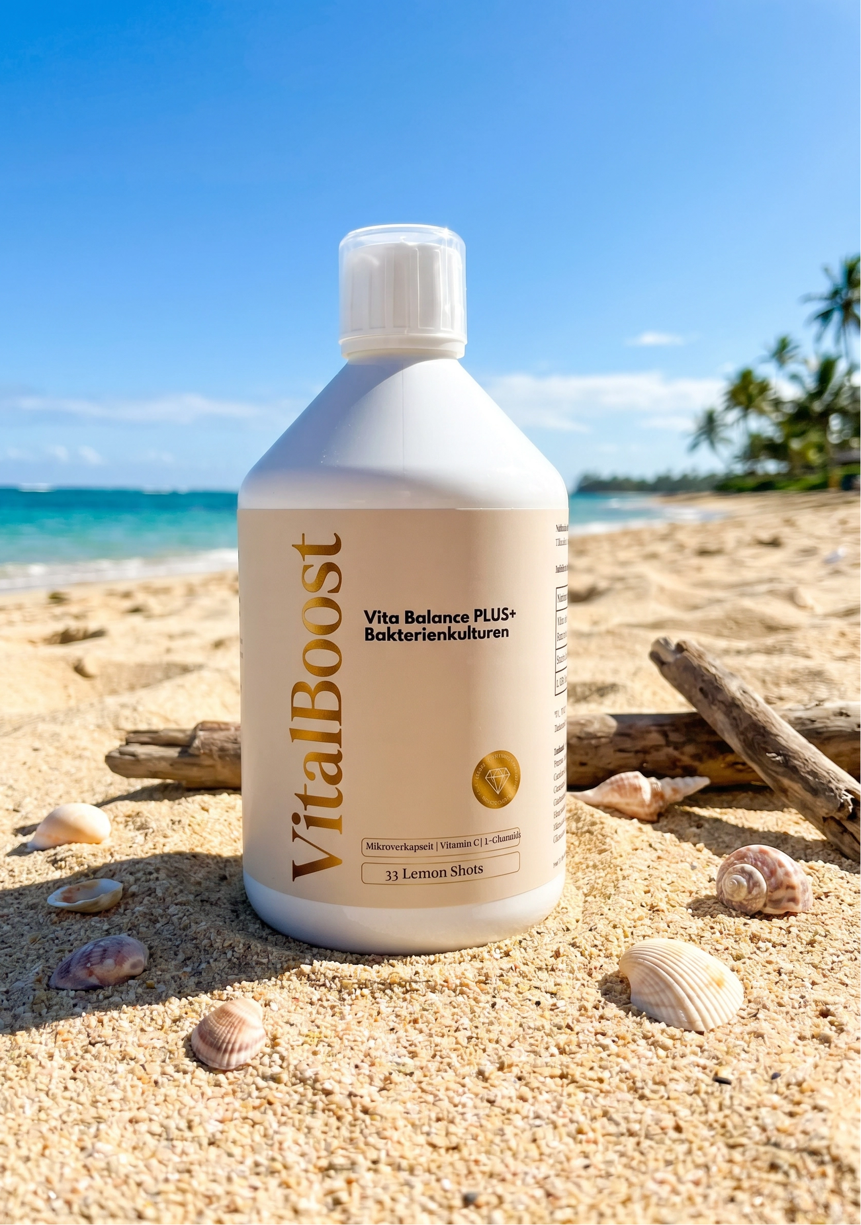 Vita Balance PLUS+  Bakterienkulturen - 33 vegane Lemon Shots - 500ml