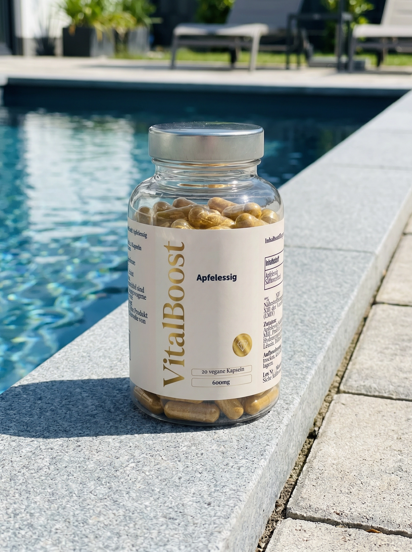 Apfelessig Extrakt Kapseln (600mg je Kapsel) - 120 vegane Kapseln