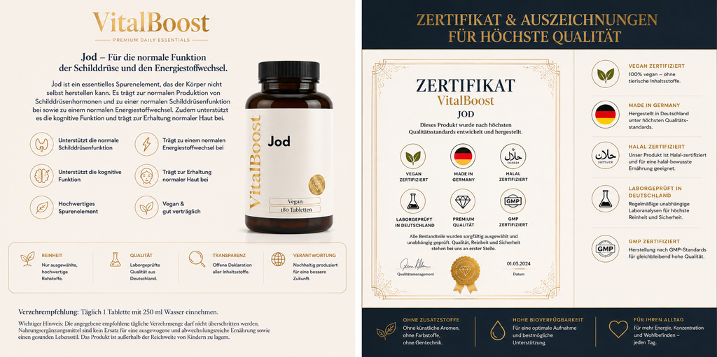 Jod - 180 vegane Tabletten