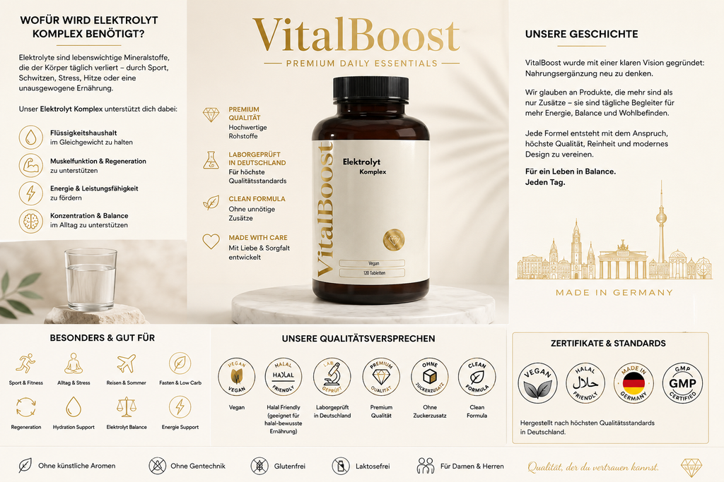 Elektrolyt Komplex - 120 vegane Tabletten