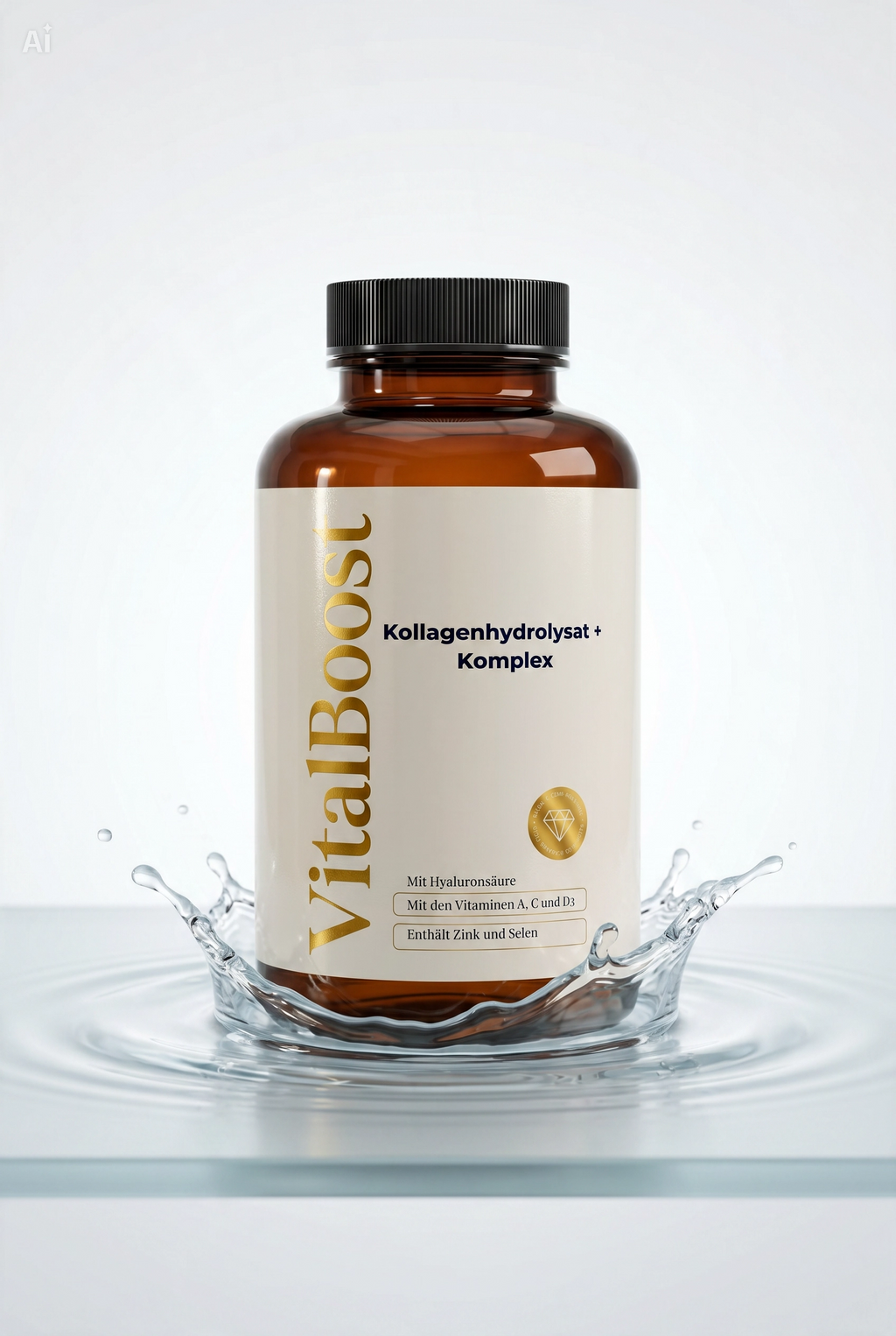 Premium Kollagenhydrolysat PLUS (3000-5000 DA ) - 180 Kapseln