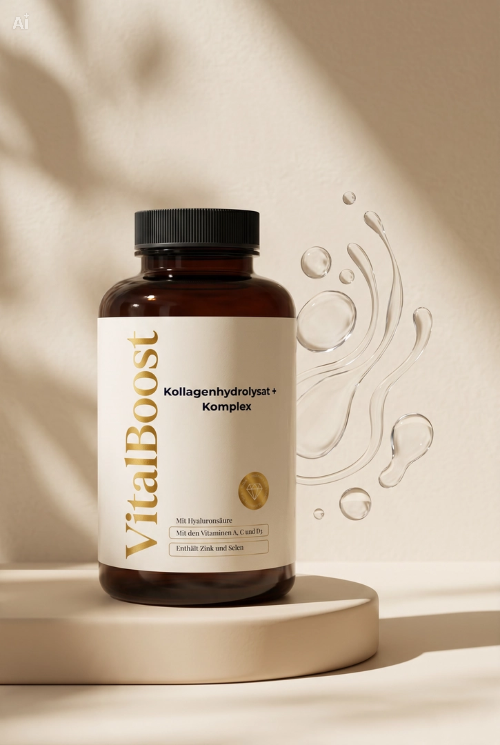 Premium Kollagenhydrolysat PLUS (3000-5000 DA ) - 180 Kapseln