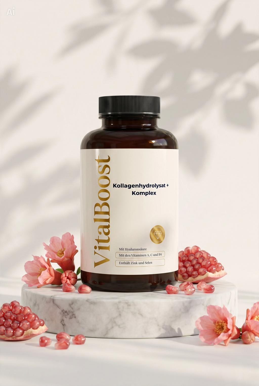 Premium Kollagenhydrolysat PLUS (3000-5000 DA ) - 180 Kapseln