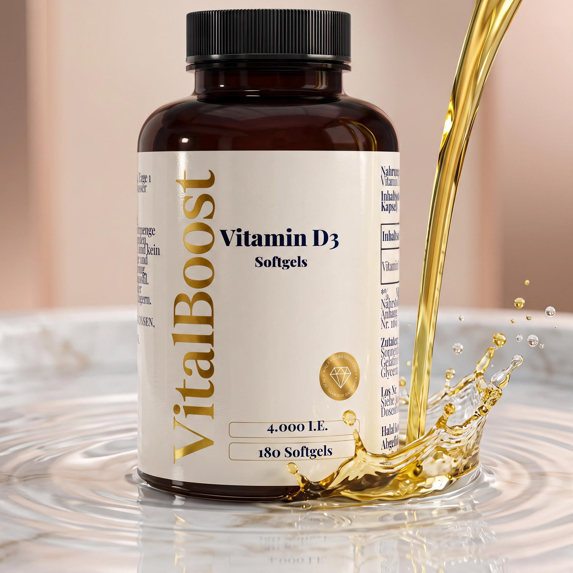 Vitamin D3 4.000 IE - 180 Softgels