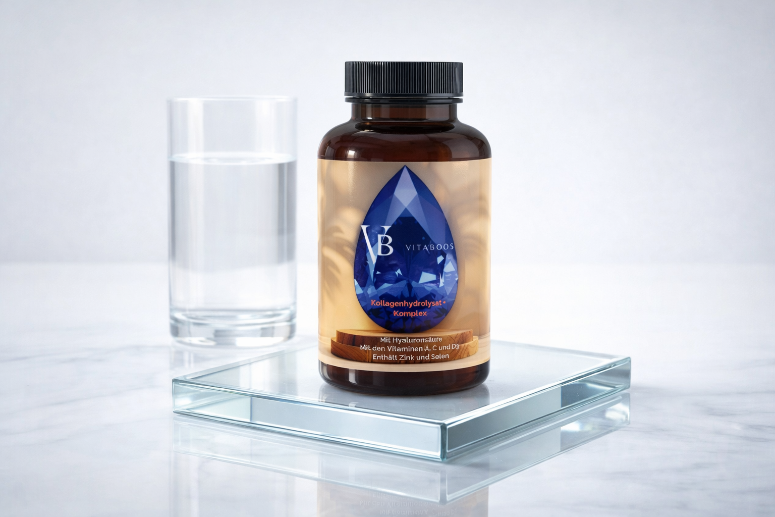 Premium Kollagenhydrolysat PLUS (3000-5000 DA ) - 180 Kapseln