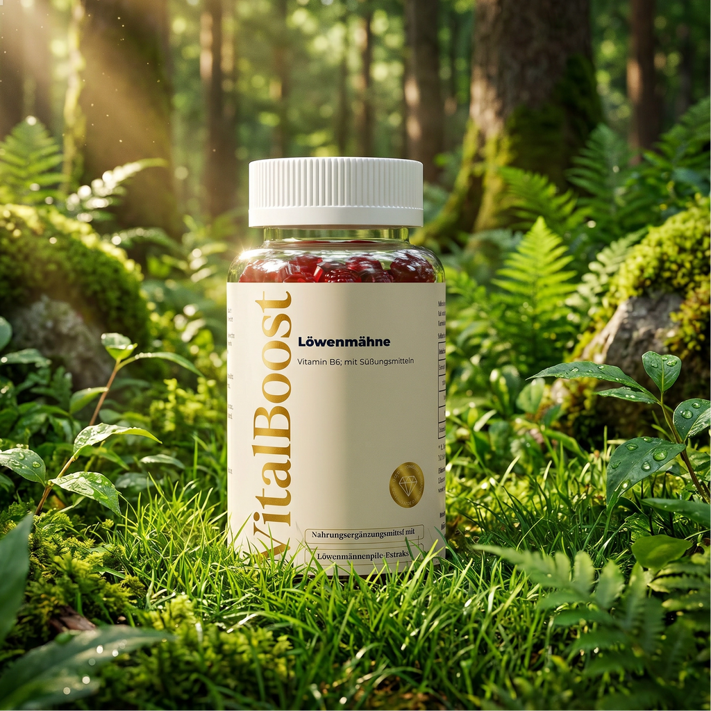 Löwenmähne + Vitamin B6 Gummies - 60 Stk.