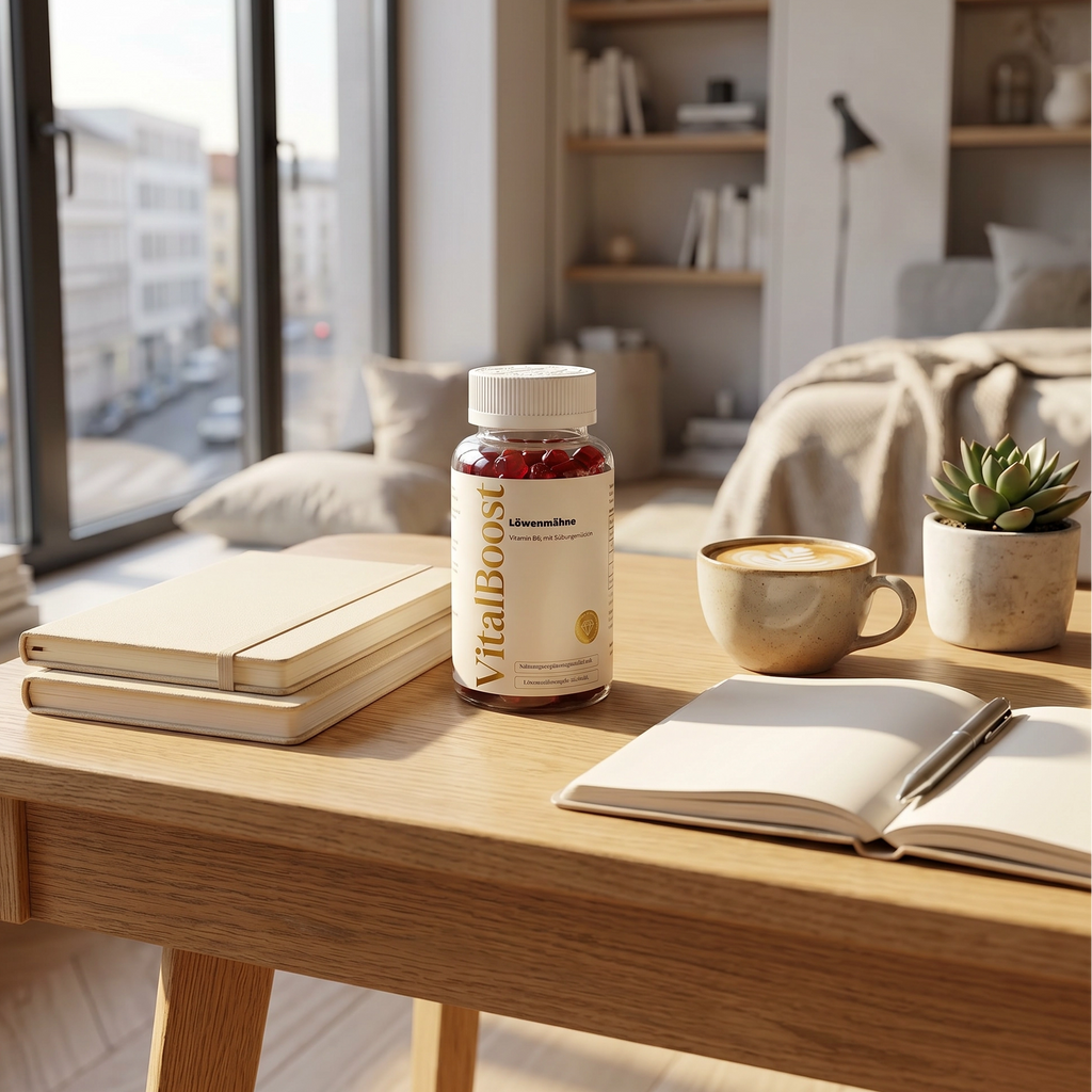 Löwenmähne + Vitamin B6 Gummies - 60 Stk.