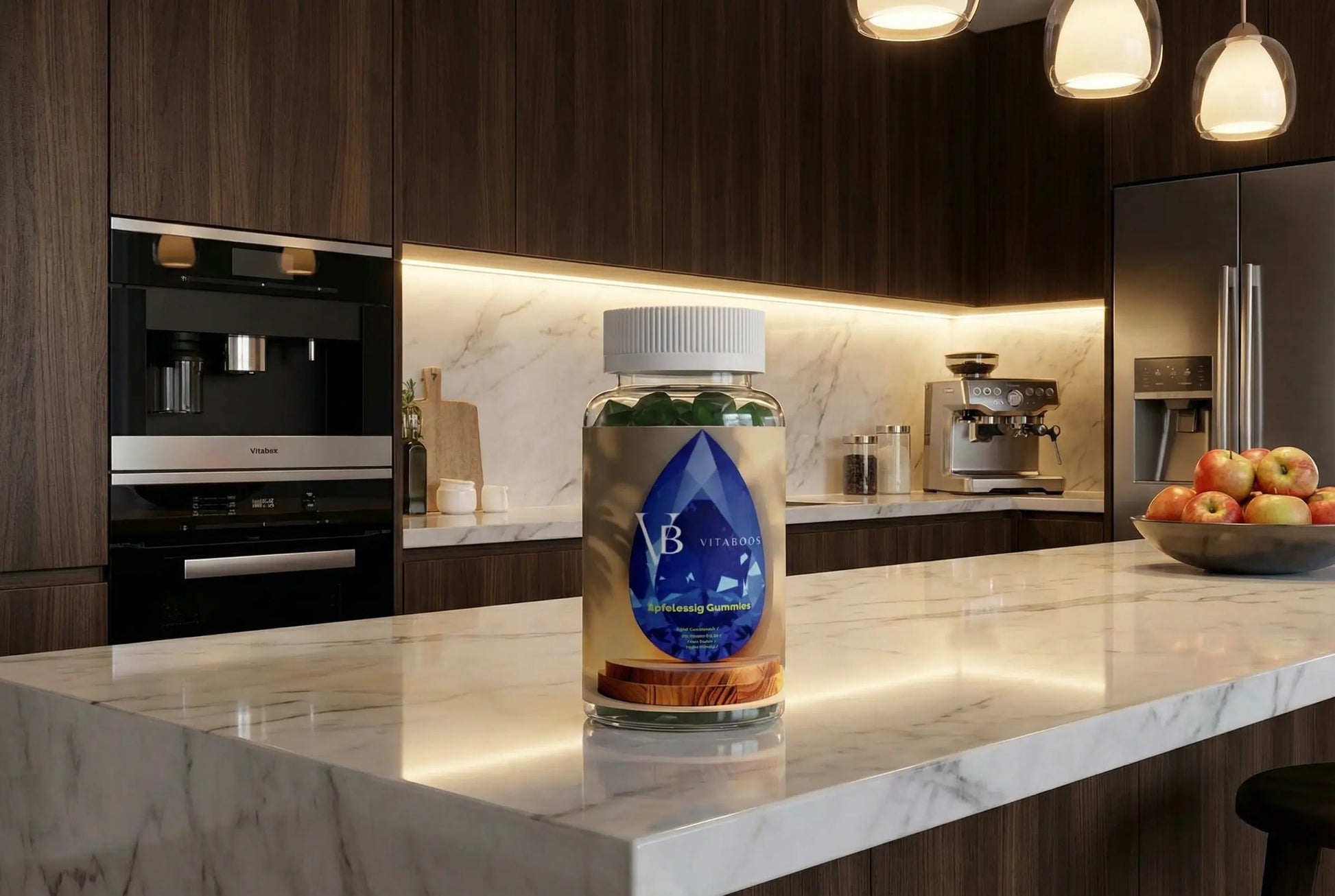 Apfelessig + C + B6 + Chrom Gummies - 60 Stk